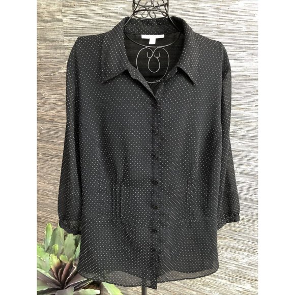 JM Collection Woman 3/4 Sleeve Top Blouse Plus - Picture 1 of 7
